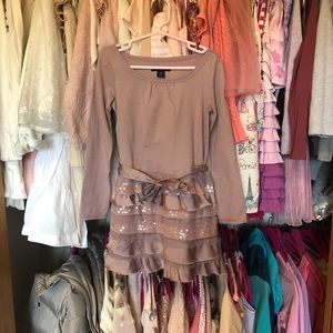 GapKids GAP Sequin Tulle Dress XS 4-5